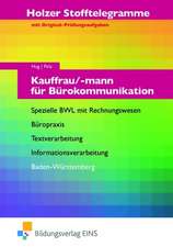 Stofftelegramm Kauffrau/-mann für Bürokommunikation. Aufgaben. Baden-Württemberg