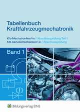 Tabellenbuch Kraftfahrzeugmechatronik Band 1