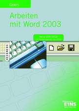 Arbeiten mit Word 2003. Lehrbuch