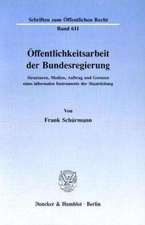 Öffentlichkeitsarbeit der Bundesregierung.