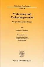 Verfassung und Verfassungswandel