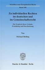 Zu individuellen Rechten im deutschen und im Gemeinschaftsrecht