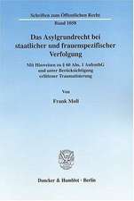 Das Asylgrundrecht bei staatlicher und frauenspezifischer Verfolgung