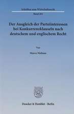 Der Ausgleich der Parteiinteressen bei Konkurrenzklauseln nach deutschem und englischem Recht