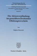 Die Aktienverpfändung im grenzüberschreitenden Effektengiroverkehr