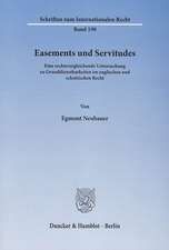 Easements und Servitudes