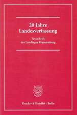 20 Jahre Landesverfassung