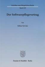 Der Softwarepflegevertrag