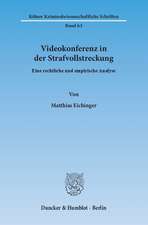 Videokonferenz in der Strafvollstreckung