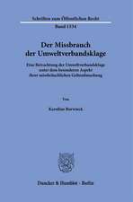 Der Missbrauch der Umweltverbandsklage