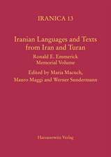 Iranian Languages and Texts from Iran and Turan