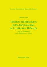 Tablettes Mathematiques de La Collection Hilprecht