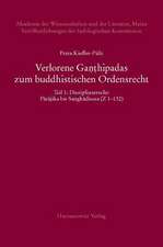 Verlorene Ganthipadas Zum Buddhistischen Ordensrecht