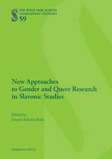 New Approaches to Gender and Queer Research in Slavonic Studies