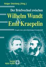 Der Briefwechsel Wilhelm Wundt & Emil Kraepelin