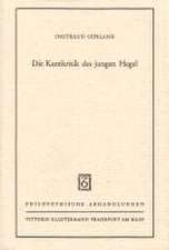 Die Kantkritik des jungen Hegel