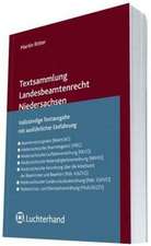 Textsammlung Landesbeamtenrecht Niedersachsen