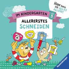 Im Kindergarten: Allererstes Schneiden