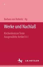 Werke und Nachlaß: Kirchenlexicon: Texte, ausgewählte Artikel A–I