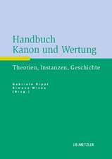 Handbuch Kanon und Wertung