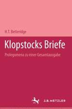 Klopstocks Briefe: Prolegomena zu einer Gesamtausgabe