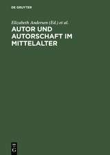 Autor und Autorschaft im Mittelalter: Kolloquium Meißen 1995