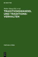 Traditionswandel und Traditionsverhalten