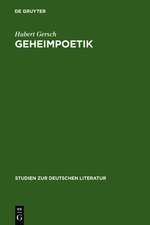 Geheimpoetik: Die 