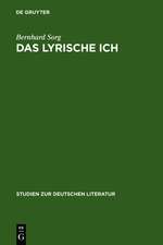 Das lyrische Ich: Untersuchungen zu deutschen Gedichten von Gryphius bis Benn