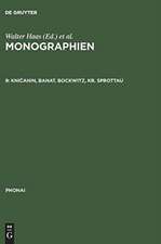 Phonai: Monographien 3: Kniccanin/Banat, Bockwitz, Kr. Sprottau