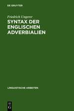 Syntax der englischen Adverbialien