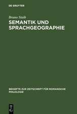 Semantik und Sprachgeographie: Untersuchungen zur strukturell-semantischen Analyse des dialektalen Wortschatzes