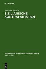 Sizilianische Kontrafakturen: Versuch zur Frage der Einheit von Musik und Dichtung in der sizilianischen und sikulo-toskanischen Lyrik des 13. Jahrhunderts