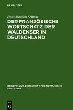 Der französische Wortschatz der Waldenser in Deutschland: Archivstudien