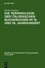 Die Terminologie der italienischen Buchdrucker im 15. und 16. Jahrhundert: Eine wortgeschichtliche Untersuchung mit besonderer Berücksichtigung von Venedig