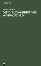 Die Diplomarbeit mit WinWord 6.0