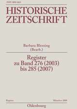 Register zu Band 276 (2003) bis 285 (2007)