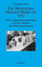 Die Bayerischen Motoren Werke bis 1933: Eine Unternehmensgründung in Krieg, Inflation und Weltwirtschaftskrise