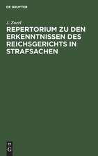 Repertorium zu den Erkenntnissen des Reichsgerichts in Strafsachen