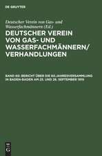 Bericht über die 60.Jahresversammlung in Baden-Baden am 25. und 26. September 1919