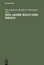 500 Jahre Buch und Druck