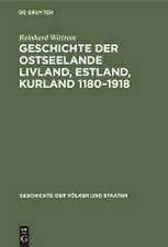 Geschichte der Ostseelande Livland, Estland, Kurland 1180¿1918