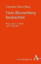 Hans Blumenberg beobachtet