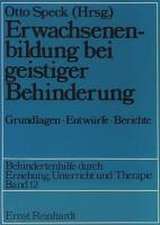 Erwachsenenbildung bei geistiger Behinderung