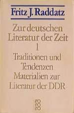 Zur deutschen Literatur der Zeit I-III