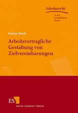 Arbeitsvertragliche Gestaltung von Zielvereinbarungen