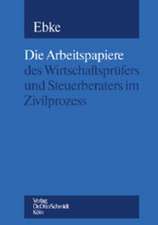 Die Arbeitspapiere des Wirtschaftsprüfers und Steuerberaters im Zivilprozess