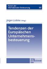 Tendenzen der Europäischen Unternehmensbesteuerung