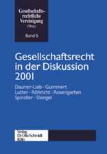 Gesellschaftsrecht in der Diskussion 2001