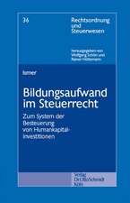 Bildungsaufwand im Steuerrecht